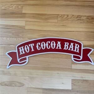 Red Hot Cocoa Bar Sign